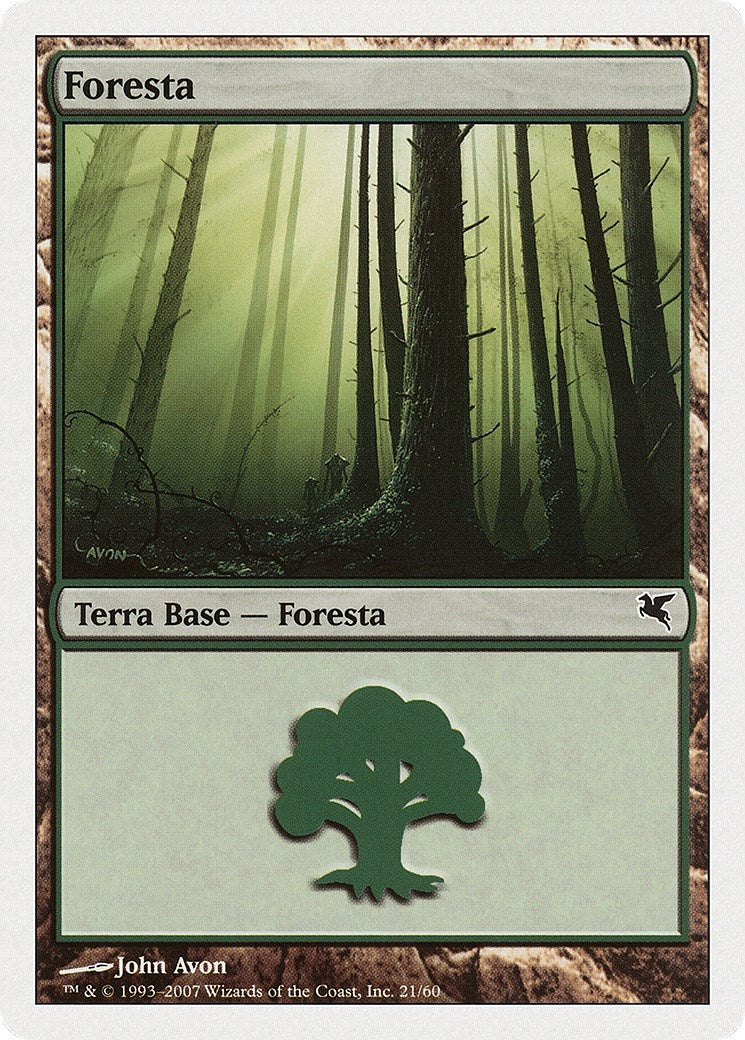 Forest (Italian) - "Foresta" (K21) (K21) (Magic Encyclopedia 2005 (Salvat/Hachette))