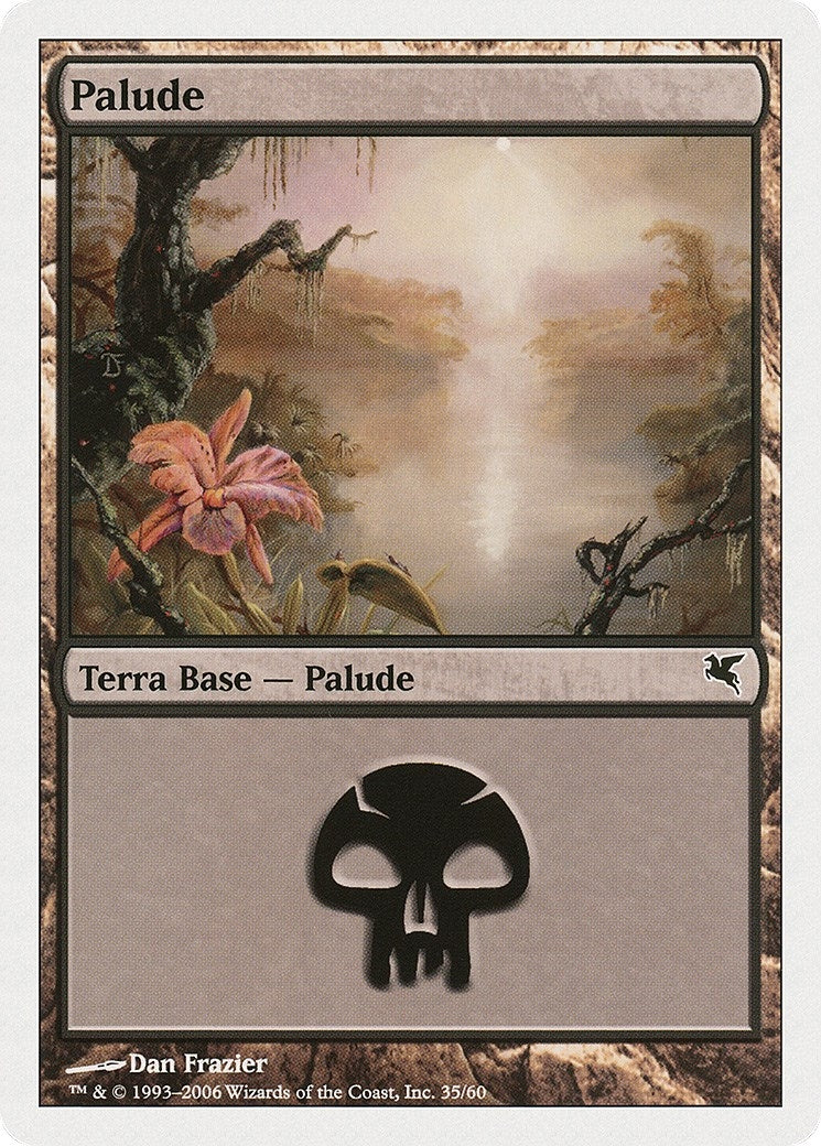 Swamp (Italian) - "Palide" (A35) (A35) (Magic Encyclopedia 2005 (Salvat/Hachette))