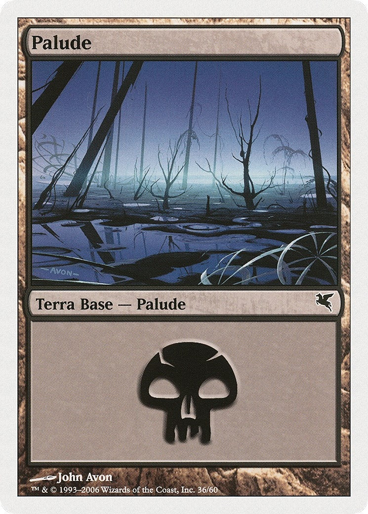 Swamp (Italian) - "Palide" (A36) (A36) (Magic Encyclopedia 2005 (Salvat/Hachette))