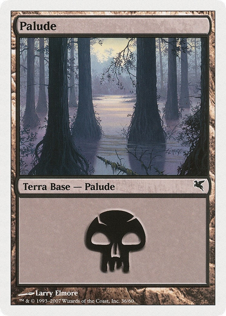 Swamp (Italian) - "Palide" (D36) (D36) (Magic Encyclopedia 2005 (Salvat/Hachette))