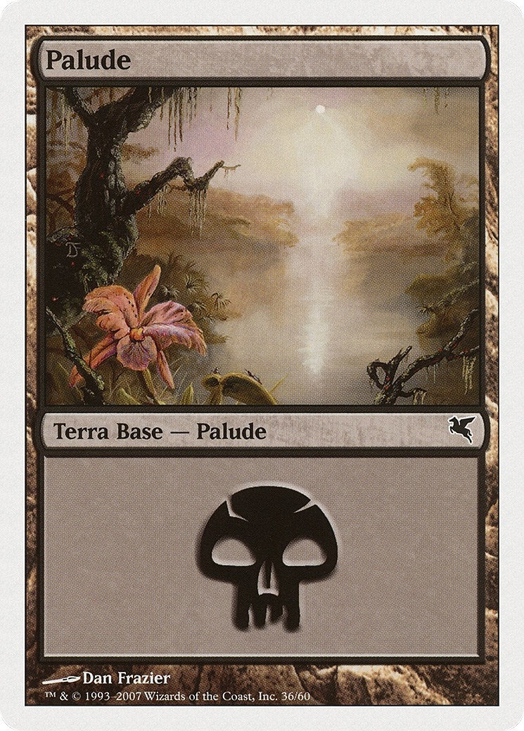 Swamp (Italian) - "Palide" (E36) (E36) (Magic Encyclopedia 2005 (Salvat/Hachette))