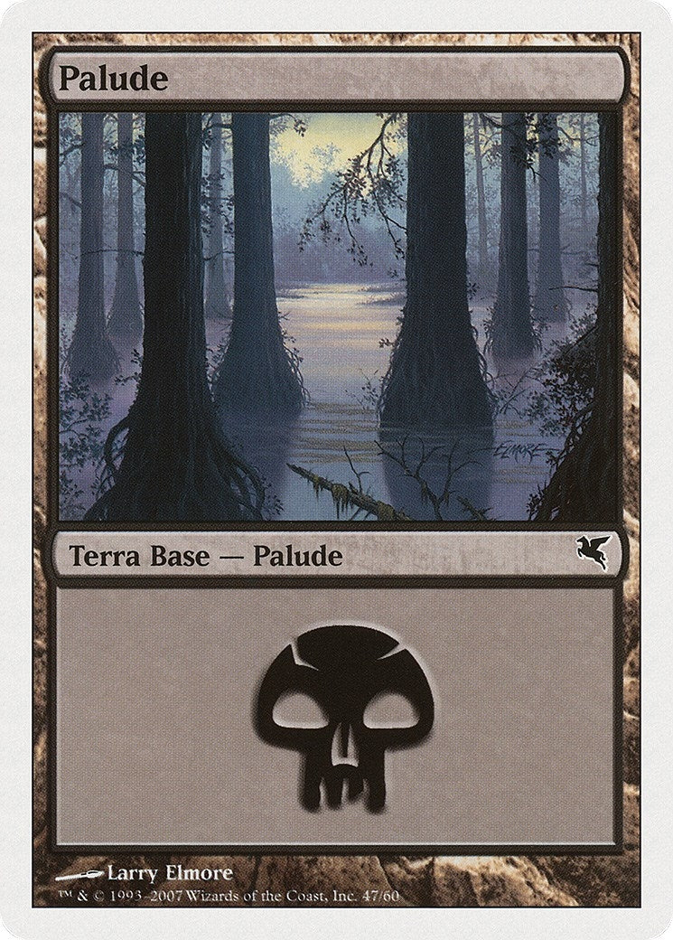Swamp (Italian) - "Palide" (E47) (E47) (Magic Encyclopedia 2005 (Salvat/Hachette))