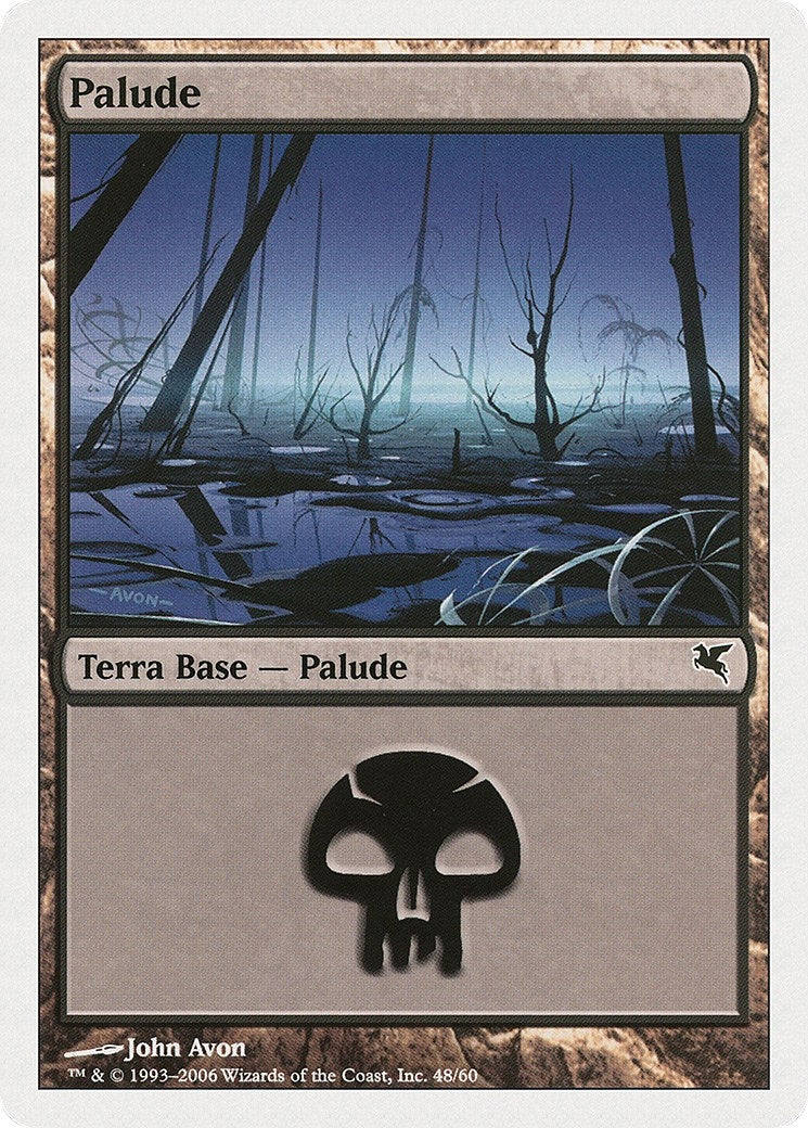 Swamp (Italian) - "Palide" (A48) (A48) (Magic Encyclopedia 2005 (Salvat/Hachette))