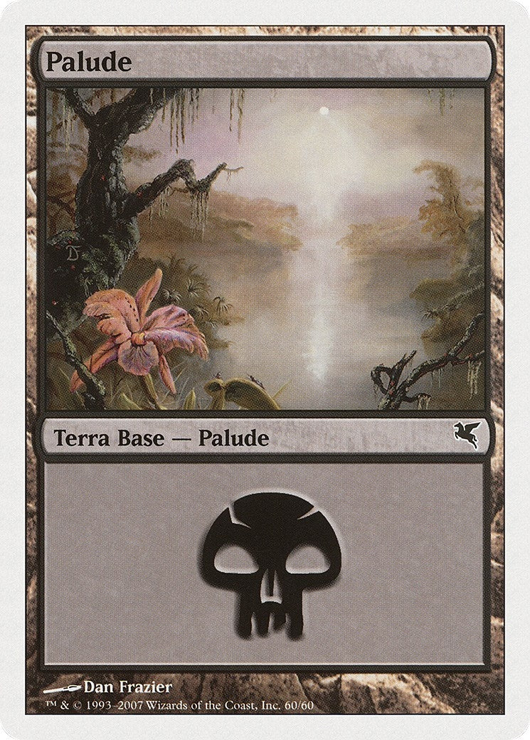 Swamp (Italian) - "Palide" (E60) (E60) (Magic Encyclopedia 2005 (Salvat/Hachette))