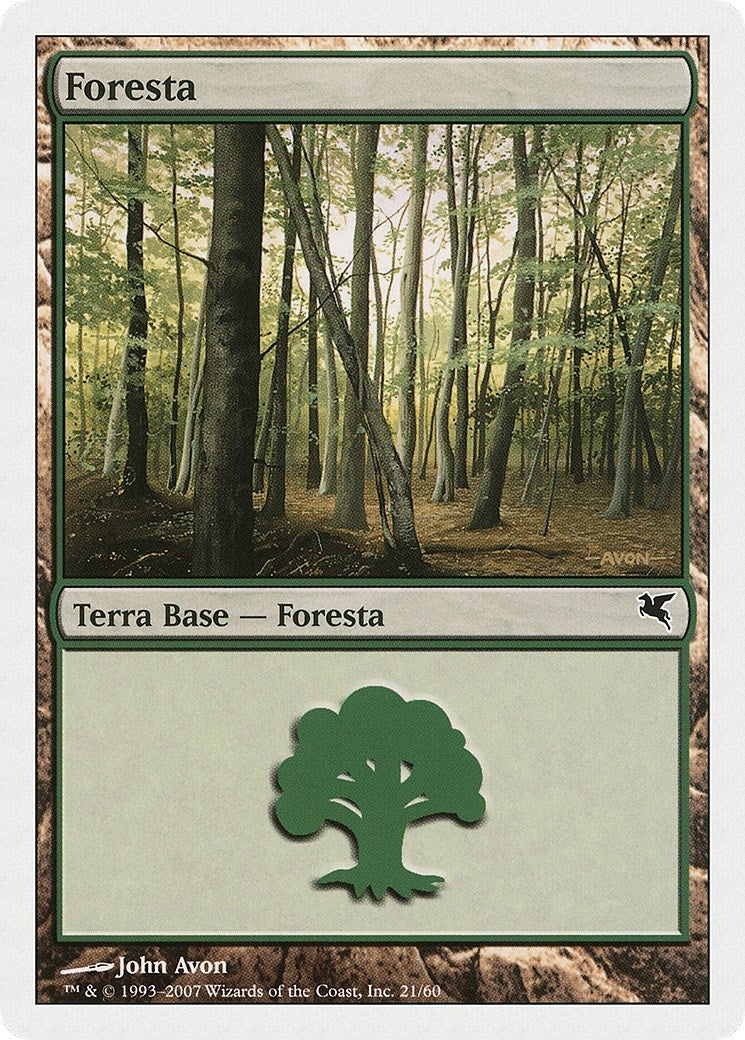Forest (Italian) - "Foresta" (B21) (B21) (Magic Encyclopedia 2005 (Salvat/Hachette))