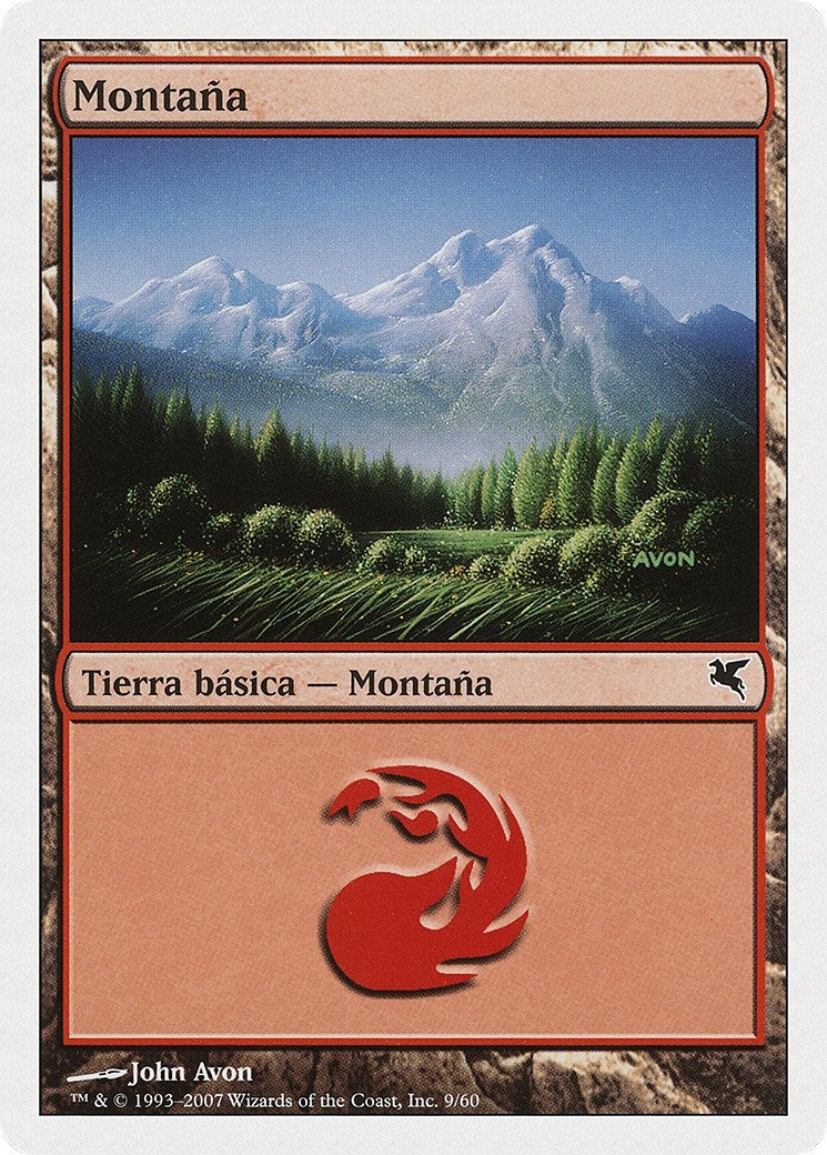 Mountain (Spanish) - "Montana" (I9) (I9) (Magic Encyclopedia 2005 (Salvat/Hachette))