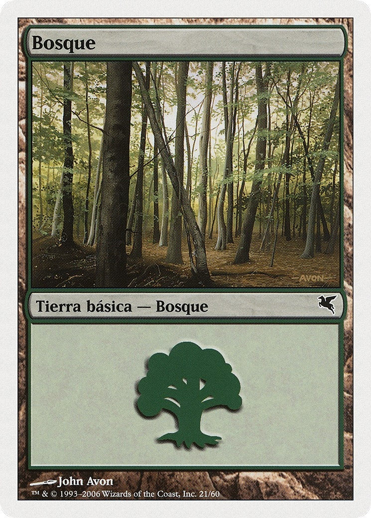 Forest (Spanish) - "Bosque" (B21) (B21) (Magic Encyclopedia 2005 (Salvat/Hachette))