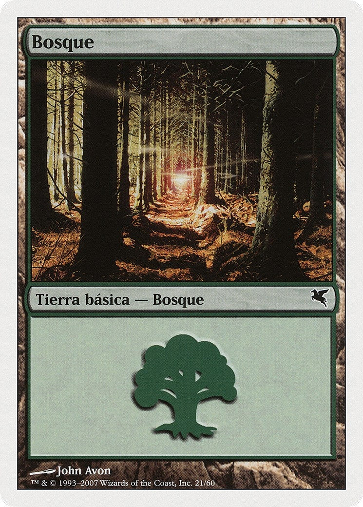 Forest (Spanish) - "Bosque" (J21) (J21) (Magic Encyclopedia 2005 (Salvat/Hachette))