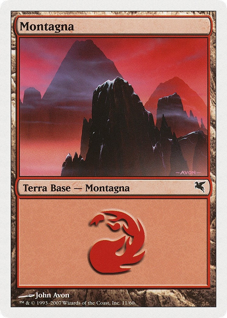 Mountain (Italian) - "Montagna" (K11) (K11) (Magic Encyclopedia 2005 (Salvat/Hachette))