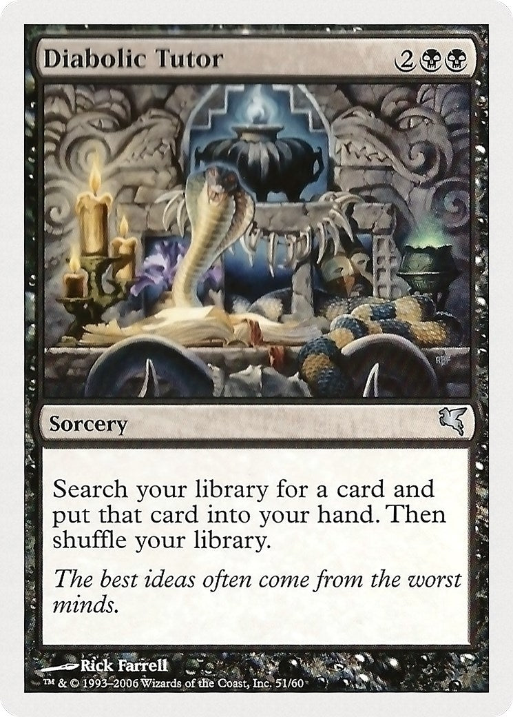 Diabolic Tutor (51) (Magic Encyclopedia 2005 (Salvat/Hachette))