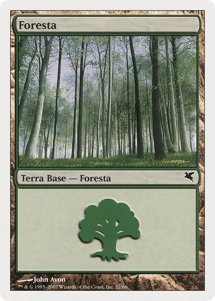 Forest (Italian) - "Foresta" (B22) (B22) (Magic Encyclopedia 2005 (Salvat/Hachette))