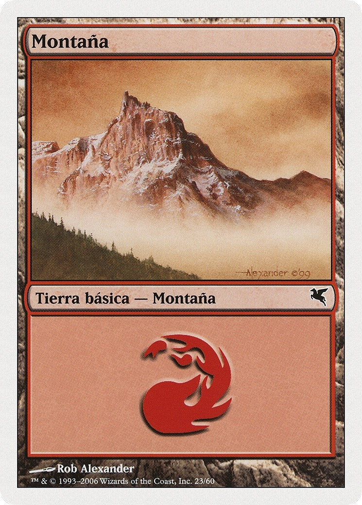 Mountain (Spanish) - "Montana" (C23) (C23) (Magic Encyclopedia 2005 (Salvat/Hachette))