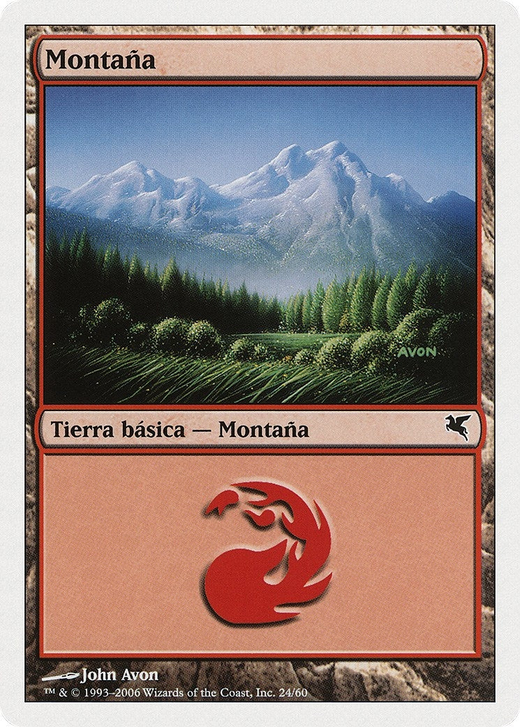 Mountain (Spanish) - "Montana" (C24) (C24) (Magic Encyclopedia 2005 (Salvat/Hachette))