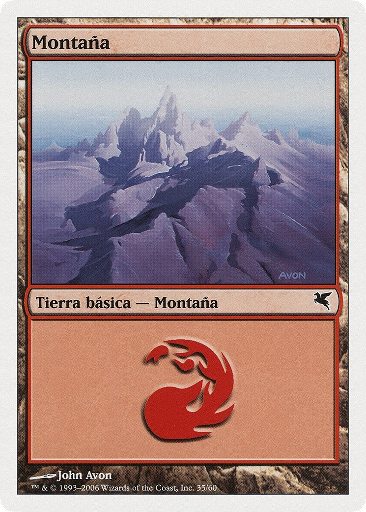 Mountain (Spanish) - "Montana" (C35) (C35) (Magic Encyclopedia 2005 (Salvat/Hachette))