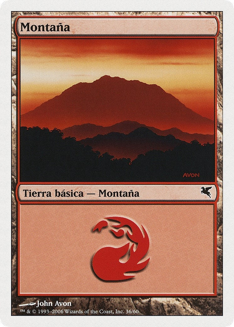Mountain (Spanish) - "Montana" (C36) (C36) (Magic Encyclopedia 2005 (Salvat/Hachette))