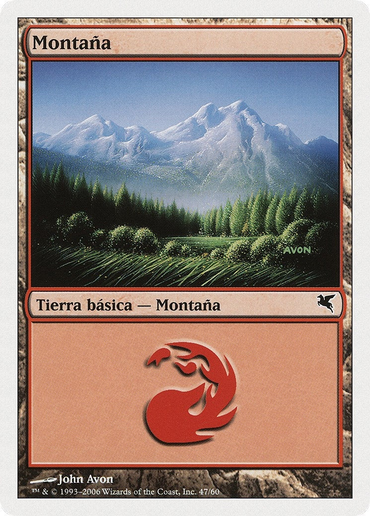 Mountain (Spanish) - "Montana" (D47) (D47) (Magic Encyclopedia 2005 (Salvat/Hachette))