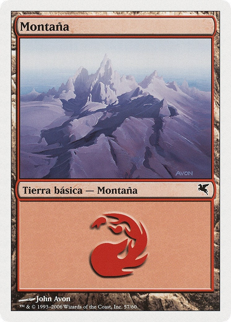 Mountain (Spanish) - "Montana" (D57) (D57) (Magic Encyclopedia 2005 (Salvat/Hachette))