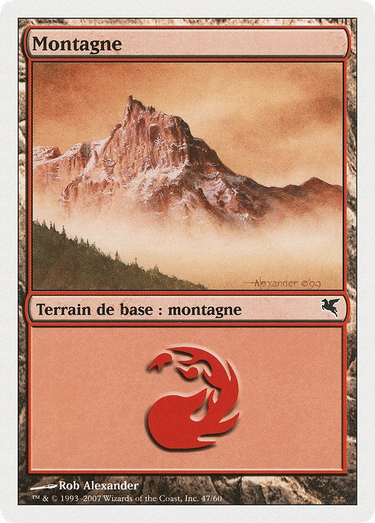 Mountain (French) - "Montagne" (C47) (C47) (Magic Encyclopedia 2005 (Salvat/Hachette))