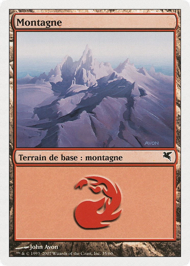 Mountain (French) - "Montagne" (C35) (C35) (Magic Encyclopedia 2005 (Salvat/Hachette))