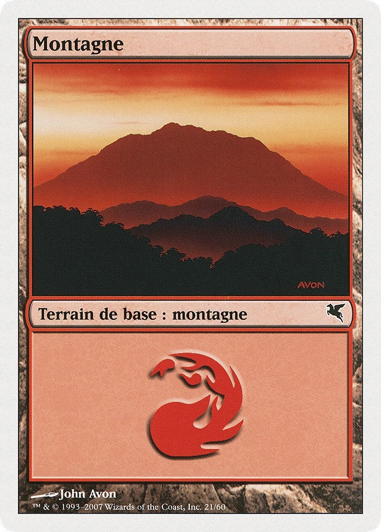 Mountain (French) - "Montagne" (D21) (D21) (Magic Encyclopedia 2005 (Salvat/Hachette))