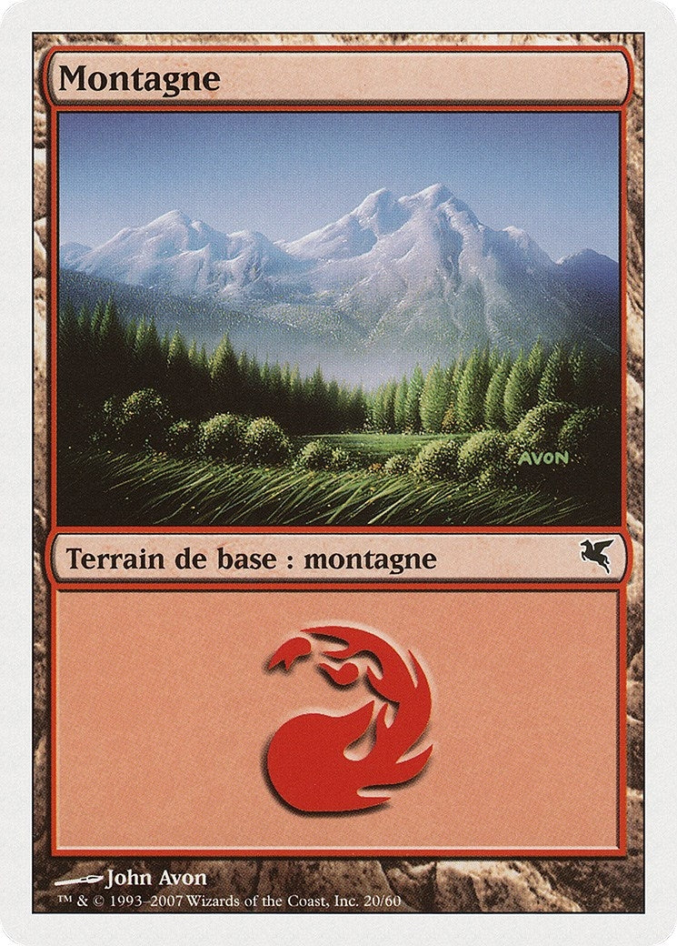 Mountain (French) - "Montagne" (I20) (I20) (Magic Encyclopedia 2005 (Salvat/Hachette))