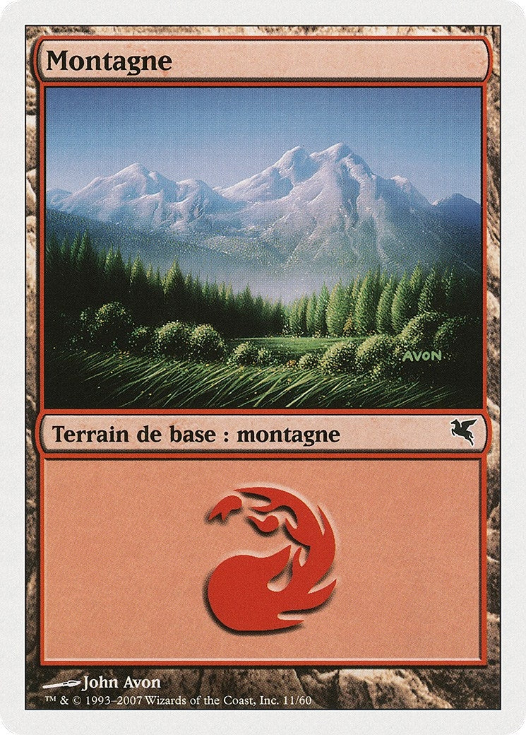 Mountain (French) - "Montagne" (C11) (C11) (Magic Encyclopedia 2005 (Salvat/Hachette))