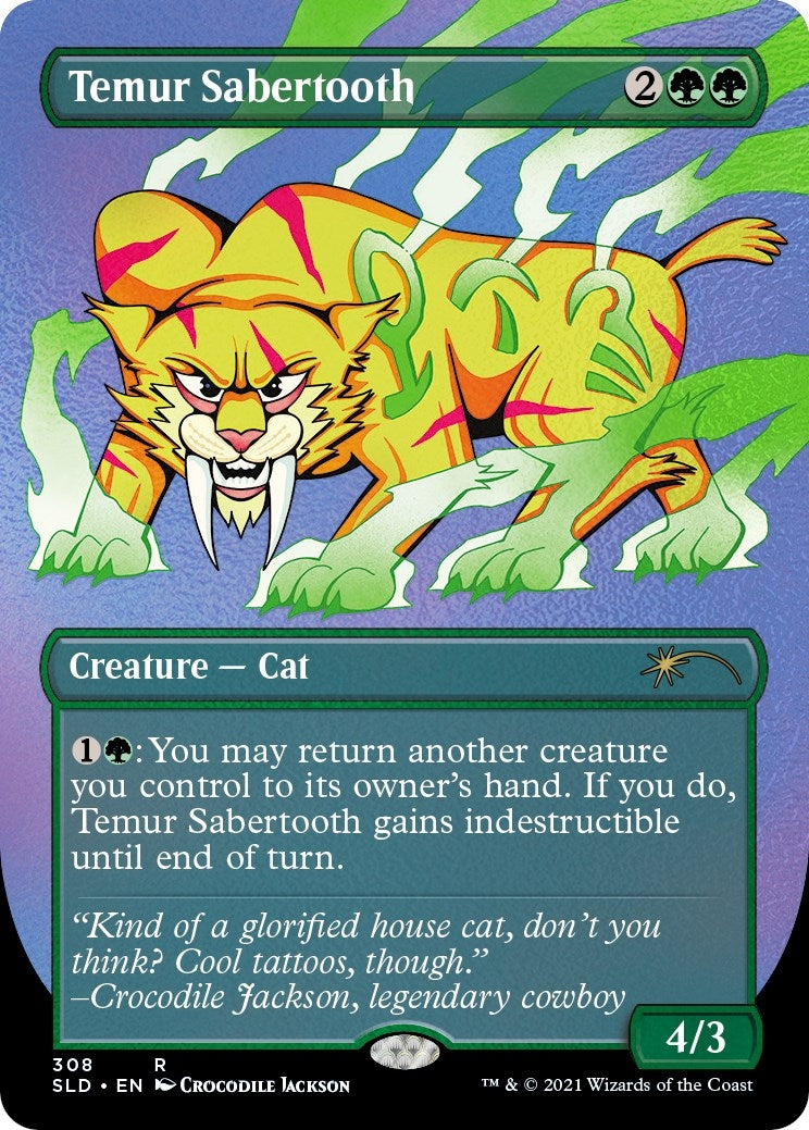 Temur Sabertooth (Foil Etched) (308) (Secret Lair Drop Series)