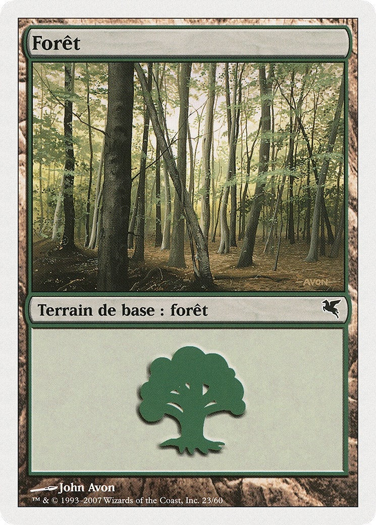 Forest (French) - "Foret" (D23) (D23) (Magic Encyclopedia 2005 (Salvat/Hachette))
