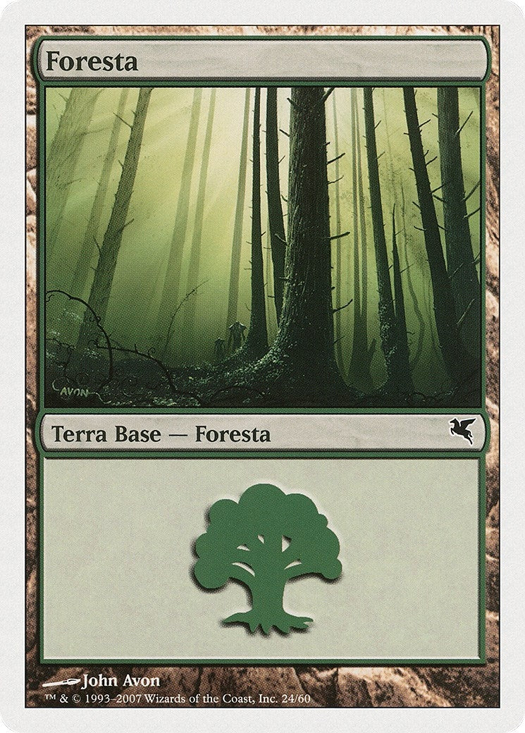 Forest (Italian) - "Foresta" (B24) (B24) (Magic Encyclopedia 2005 (Salvat/Hachette))