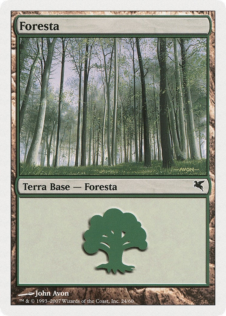 Forest (Italian) - "Foresta" (D24) (D24) (Magic Encyclopedia 2005 (Salvat/Hachette))