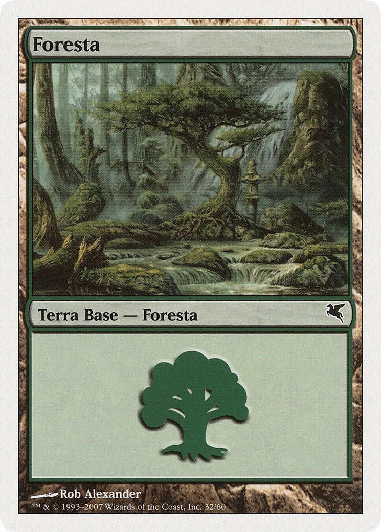 Forest (Italian) - "Foresta" (K32) (K32) (Magic Encyclopedia 2005 (Salvat/Hachette))