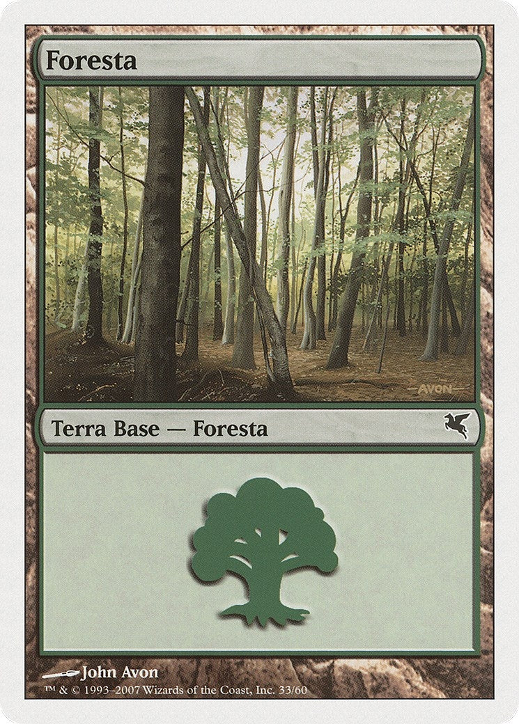 Forest (Italian) - "Foresta" (J33) (J33) (Magic Encyclopedia 2005 (Salvat/Hachette))