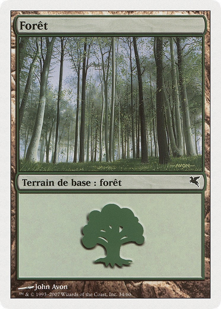 Forest (French) - "Foret" (J34) (J34) (Magic Encyclopedia 2005 (Salvat/Hachette))