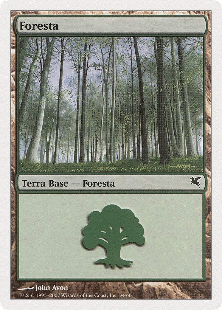 Forest (Italian) - "Foresta" (J34) (J34) (Magic Encyclopedia 2005 (Salvat/Hachette))