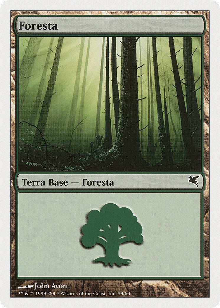 Forest (Italian) - "Foresta" (K33) (K33) (Magic Encyclopedia 2005 (Salvat/Hachette))
