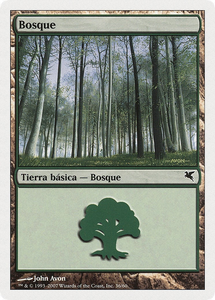 Forest (Spanish) - "Bosque" (I36) (I36) (Magic Encyclopedia 2005 (Salvat/Hachette))