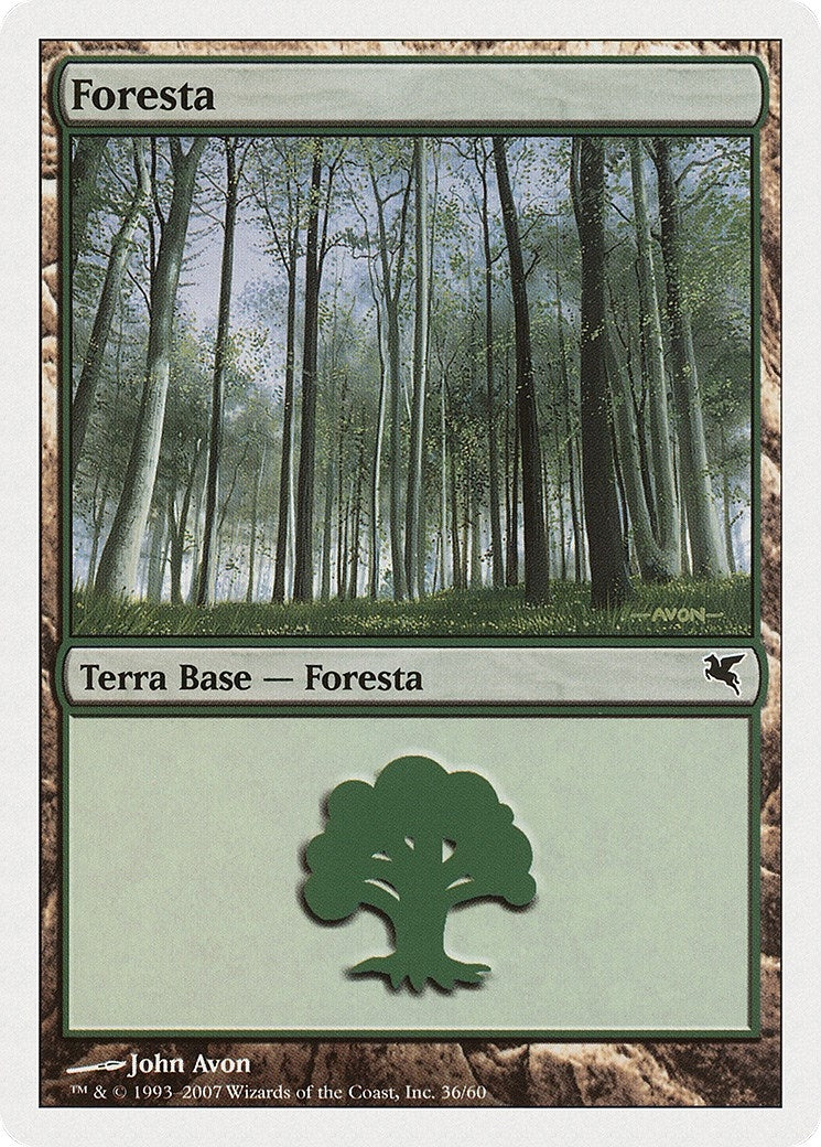 Forest (Italian) - "Foresta" (I36) (I36) (Magic Encyclopedia 2005 (Salvat/Hachette))