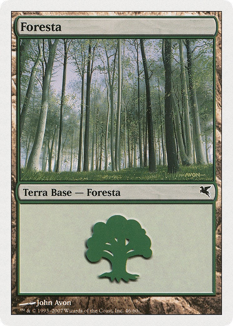 Forest (Italian) - "Foresta" (B46) (B46) (Magic Encyclopedia 2005 (Salvat/Hachette))