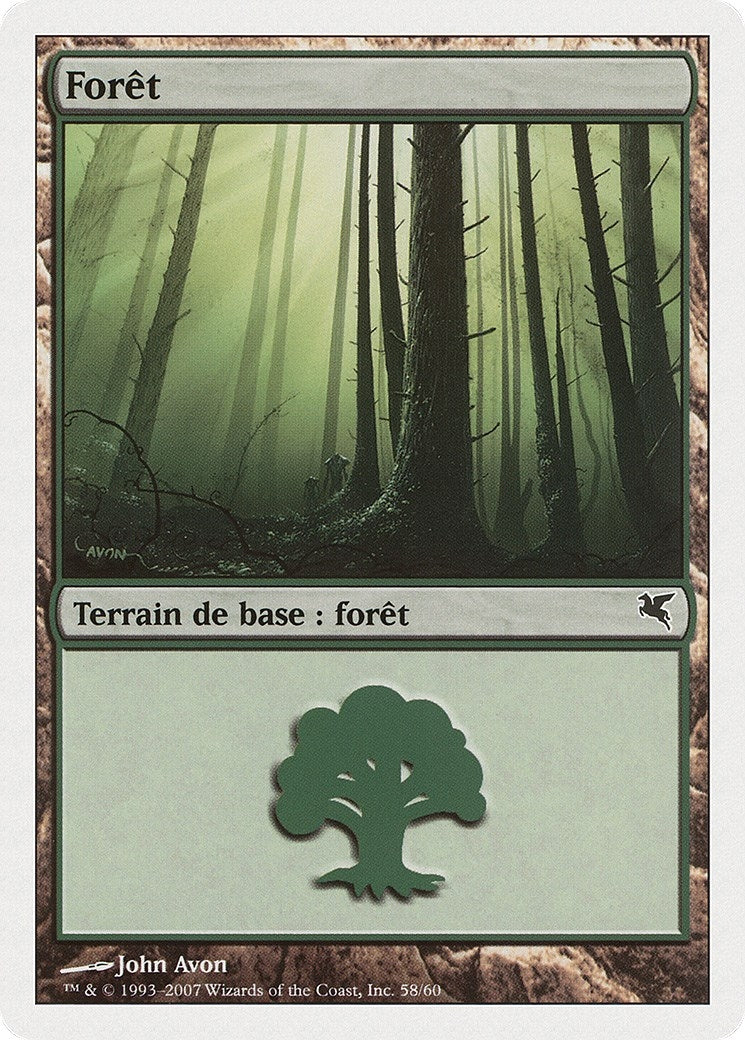 Forest (French) - "Foret" (J58) (J58) (Magic Encyclopedia 2005 (Salvat/Hachette))