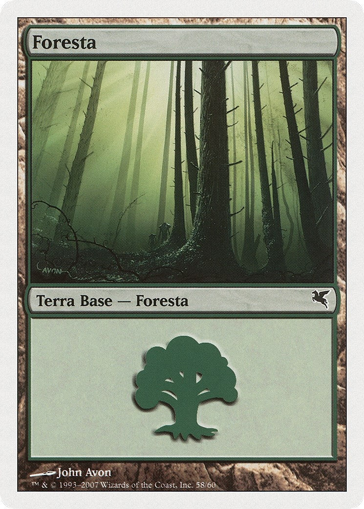 Forest (Italian) - "Foresta" (J58) (J58) (Magic Encyclopedia 2005 (Salvat/Hachette))