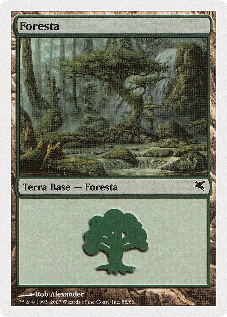 Forest (Italian) - "Foresta" (K58) (K58) (Magic Encyclopedia 2005 (Salvat/Hachette))
