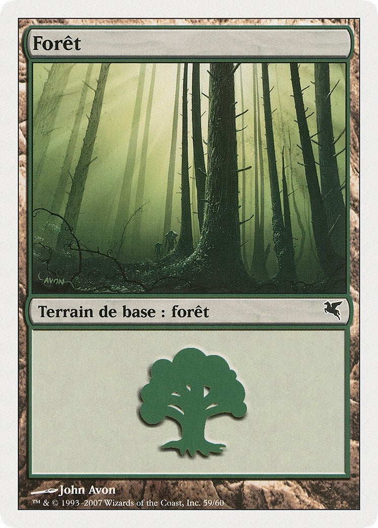 Forest (French) - "Foret" (D59) (D59) (Magic Encyclopedia 2005 (Salvat/Hachette))