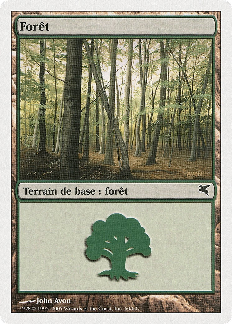 Forest (French) - "Foret" (D60) (D60) (Magic Encyclopedia 2005 (Salvat/Hachette))