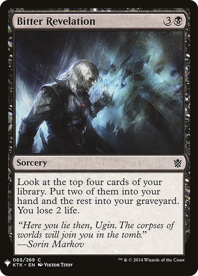 Bitter Revelation (65) (The List Reprints)