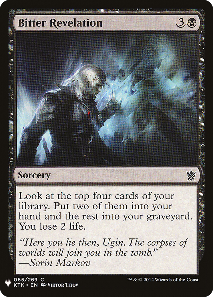 Bitter Revelation (65) (The List Reprints)