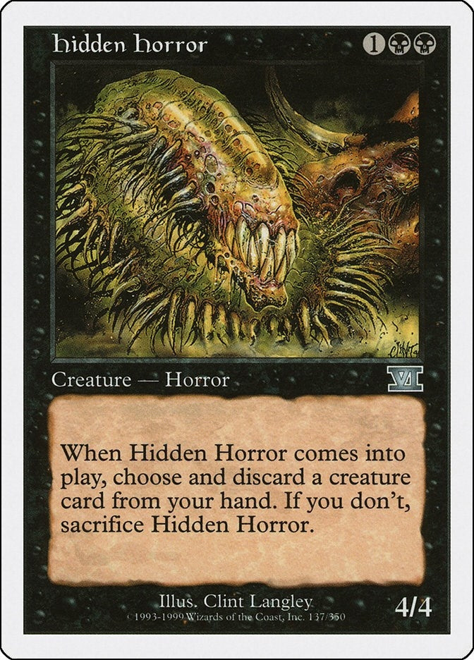Hidden Horror (137) (Classic Sixth Edition)