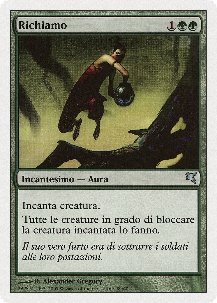 Lure (Italian) - "Richiamo" (K39) (K39) (Magic Encyclopedia 2005 (Salvat/Hachette))