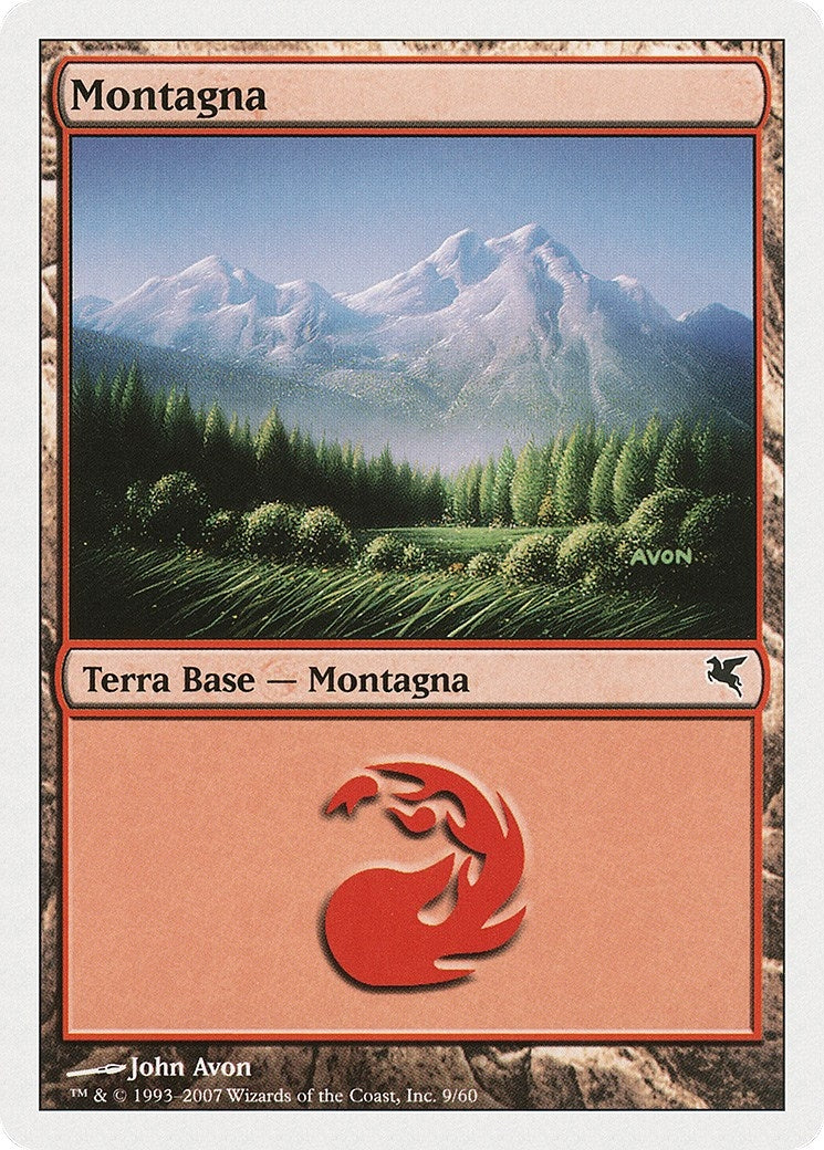 Mountain (Italian) - "Montagna" (D9) (D9) (Magic Encyclopedia 2005 (Salvat/Hachette))