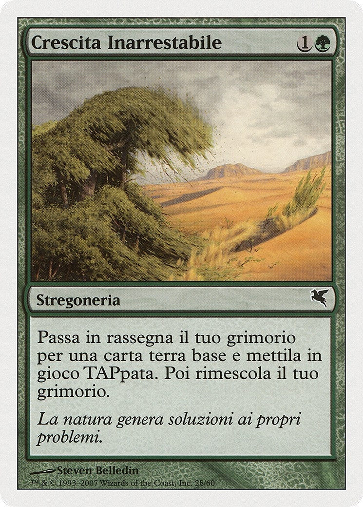 Rampant Growth (Italian) - "Crescita Inarrestabile" (K28) (K28) (Magic Encyclopedia 2005 (Salvat/Hachette))