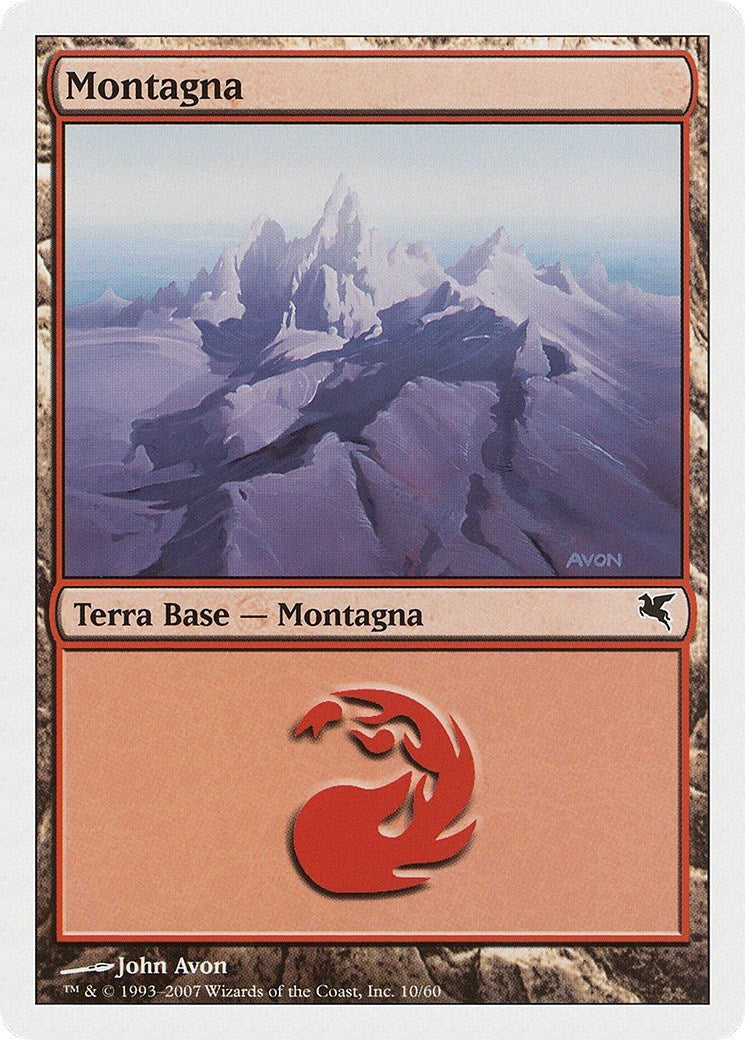 Mountain (Italian) - "Montagna" (I10) (I10) (Magic Encyclopedia 2005 (Salvat/Hachette))